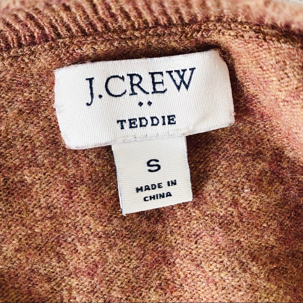 J. Crew Factory Brown Wool Blend Teddie Sweater - Picture 4 of 5